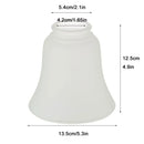 Frosted glass bell shades replacement for living room ceiling fans