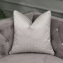 Frosted gold & silver metallic striped lumbar pillow covers bedroom