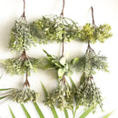 Frosted greenery berry stamen bundle for living room diy decor