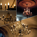Frosted led candle bulbs – dining room chandelier light