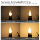 Frosted led candle bulbs – dining room chandelier light