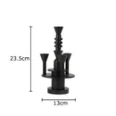 Frosted metal candle holder for romantic dining room decor