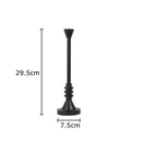 Frosted metal candle holder for romantic dining room decor
