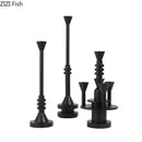 Frosted metal candle holder for romantic dining room decor