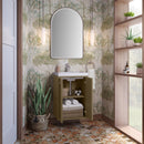 James Martin Chianti 20" Floating Single Bathroom Vanity, Walnut Whisper