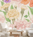 Violets and Asters Wallpaper