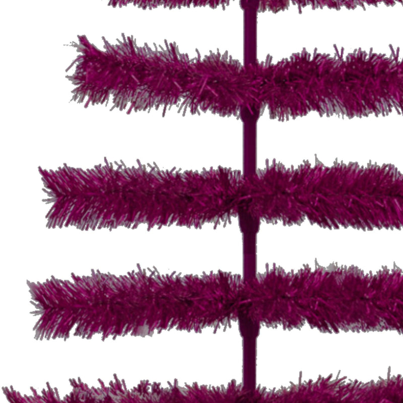 Fuchsia Tinsel Christmas Tree