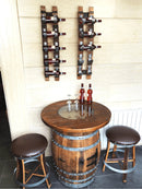 Handcrafted Wine Barrel Bar Set