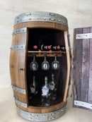 Handcrafted Wine Barrel Bar Set