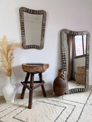Curved Bone Inlay Mirror - Berber Horizon Mirror
