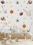 Soccer Players decals - Fabric Nursery Wall Art Decals