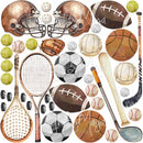 Soccer Players decals - Fabric Nursery Wall Art Decals