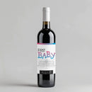 Fun Font Baby Milestone Wine Label