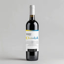 Fun Font Chanukah Milestone Wine Label