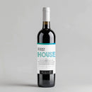 Fun Font House Milestone Wine Label