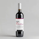 Fun Font Valentine's Milestone Wine Label