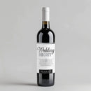 Fun Font Wedding Milestone Wine Label