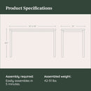 Functional Home Office Desk with Effortless Assembly Design