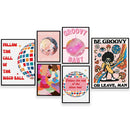 Funky disco gogo boot canvas print bedroom retro wall art