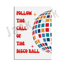 Funky disco gogo boot canvas print bedroom retro wall art
