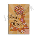 Funky disco gogo boot canvas print bedroom retro wall art