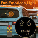 Funny black & gold smiley face led sign light car decor