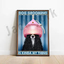 Funny jack york canvas printings set of 6 framed grooming room decor