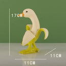 DecorBites™ Banana Duck Sculpture: Cute Funny Animal Figurine for Home Decor
