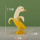 DecorBites™ Banana Duck Sculpture: Cute Funny Animal Figurine for Home Decor