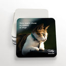 Fur Angel Photo Square Coasters