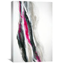 Fuschia And Silver Wave Canvas