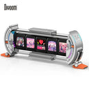 Futuristic transparent smart wifi clock rgb led bedroom display