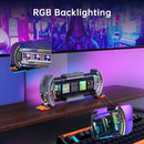 Futuristic transparent smart wifi clock rgb led bedroom display