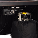 Black Aluminum Fire Table Set with Four Deep Seating Loveseats