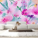Elegant Brightly Pink Floral Wallpaper Vogue