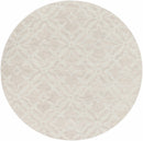 Fyffe Embossed Beige Wool Area Rug