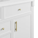James Martin Bellshire 120" Double Bathroom Vanity, Bright White