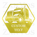 Semi Truck Monogram V4