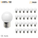 G45 white string lights outdoor garden globe led bulbs