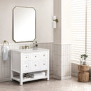 James Martin Breckenridge 36" Single Bathroom Vanity, Bright White
