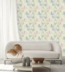 Hand Drawn Flowers and Birds Wallpaper