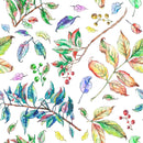 Voguish Multicolored Leaves Wallpaper Fashionable