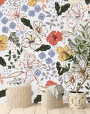 White Floral Wallpaper