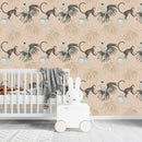 Beige Monkeys Wallpaper