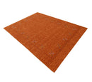 Gabbeh Border Orange Rust Hand Loomed Wool Area Rug