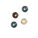 Galaxy blue & amber glass wall sconce lamps for living room lighting