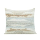 Galaxy inspired jupiter striped fleece cushion covers bedroom beige & white