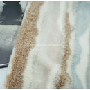 Galaxy inspired jupiter striped fleece cushion covers bedroom beige & white