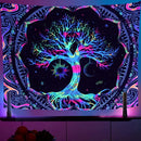 Galaxy tree of life tapestry for aesthetic bedroom decor
