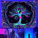 Galaxy tree of life tapestry for aesthetic bedroom decor